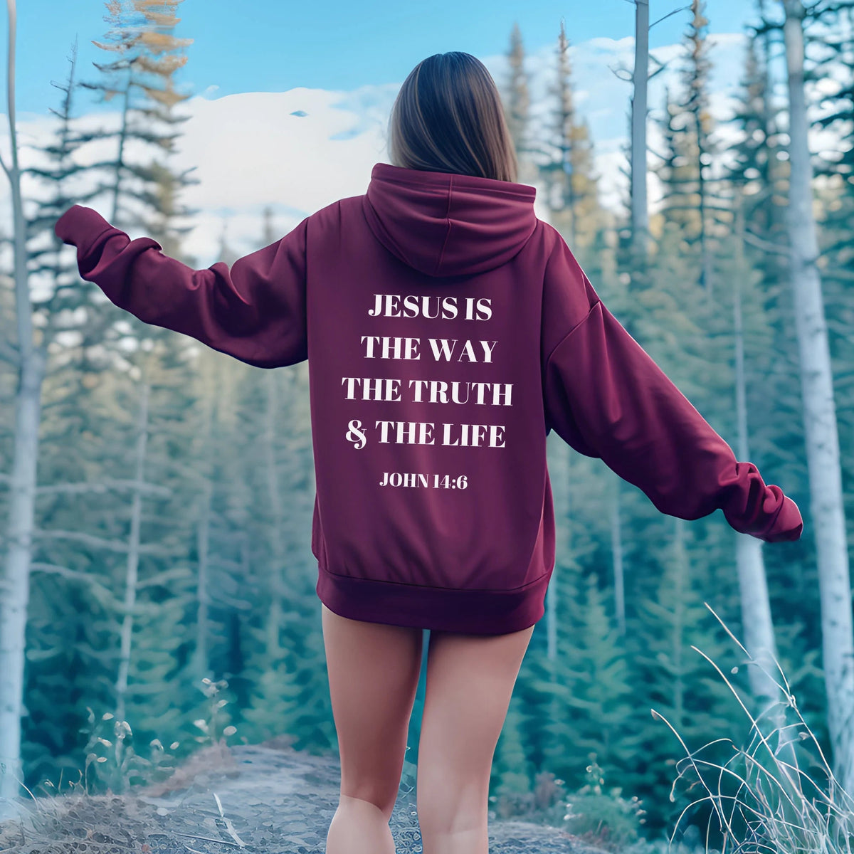 Jesus Is the Way Christian Hoodie