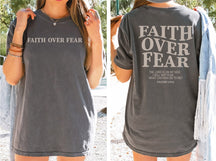 Faith Conquers Fear Christian Bible Verses Shirt