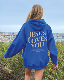 jesus loves you hooded Hoodie