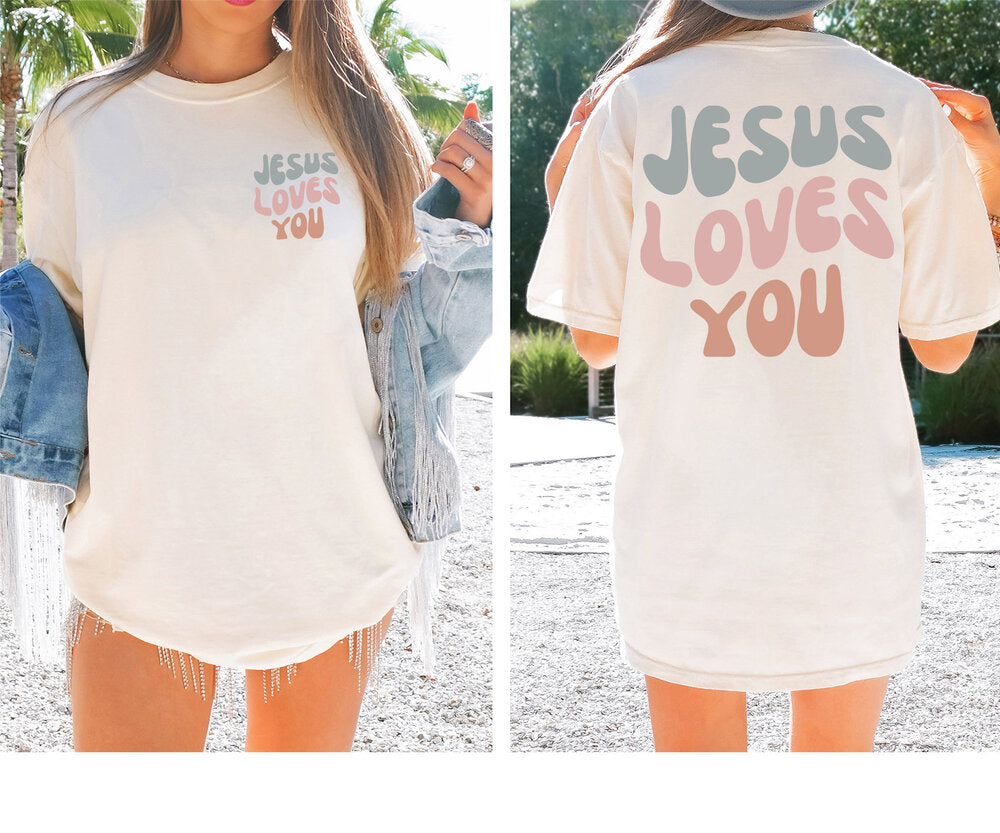 Jesus Loves You Sports T-Shirt