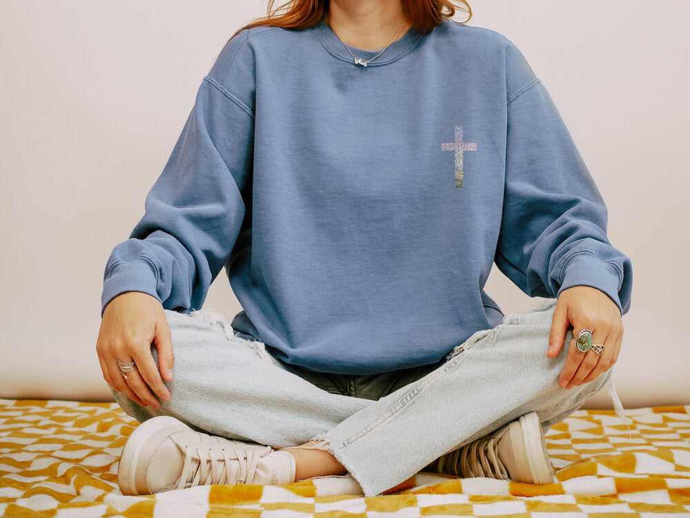 Religious Gift Jesus Crew Neck Sweatshirt