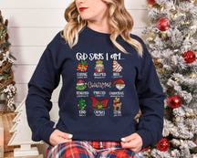 God Said I Was Christmas Christian Bible Sweatshirt