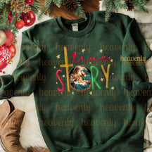 Merry Christmas Christian Faith Round Neck Comfortable Sweatshirt